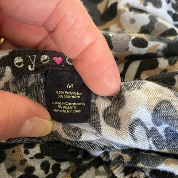 Eye Candy women's medium leopard print sleeveless stretchy maxi dress - Picture 9 of 11